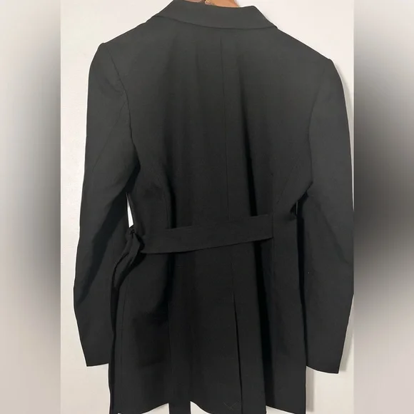 New Aligne Ferran Black tie waist jacket blazer sports coat workwear - Picture 6 of 9